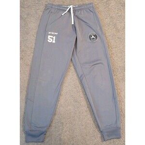 CCM Warm Up Arrows Hockey Gray Sweatpants Joggers Men's Medium